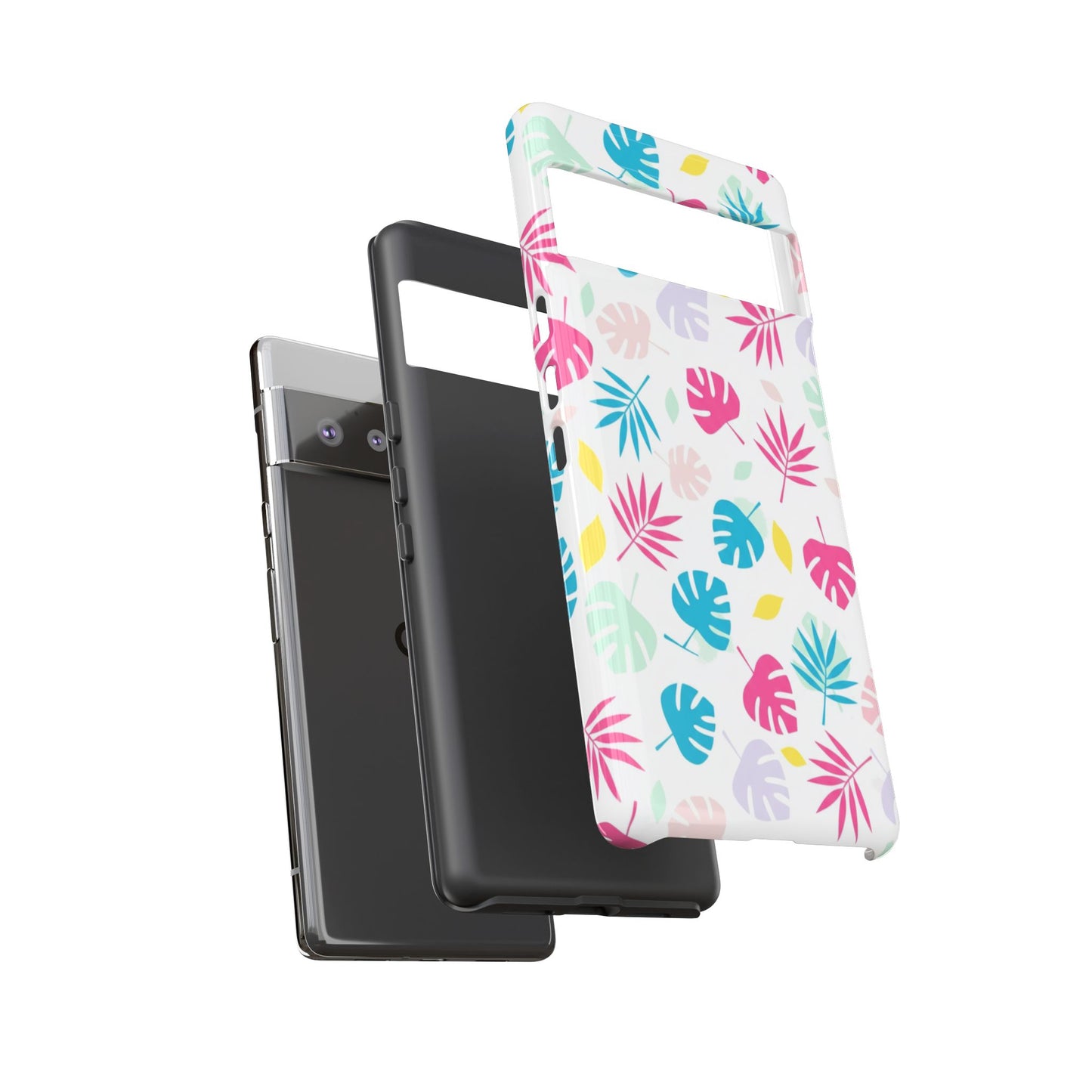 Tropical Leaf Phone Case — Colorful Pastel Monstera & Palm iPhone Case