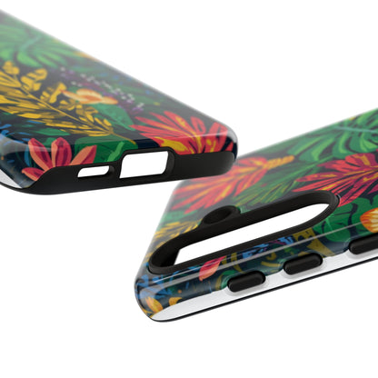Tropical Floral Phone Case — Vibrant Jungle Leaf Protective Cover