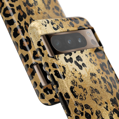 Leopard Print Tough Phone Case — Durable Protective iPhone Cover