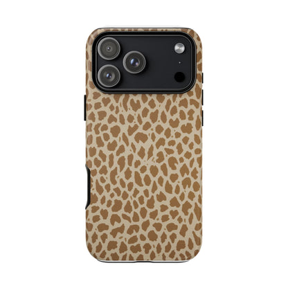 Leopard Print Tough Phone Case — Slim Protective Animal Pattern