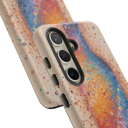 Galaxy Bottle Tough Phone Case — Colorful Nebula Splash iPhone Cover
