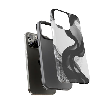 Phone Case — Monochrome Abstract Protective Cover