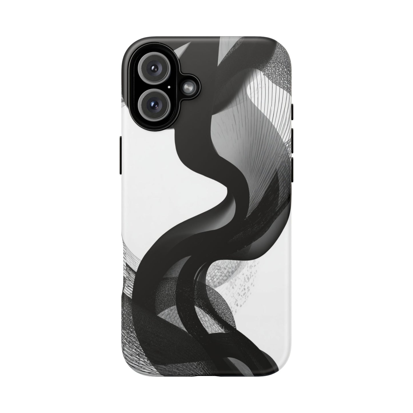 Phone Case — Monochrome Abstract Protective Cover