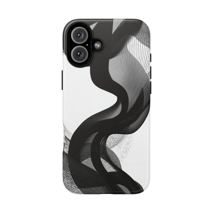 Phone Case — Monochrome Abstract Protective Cover