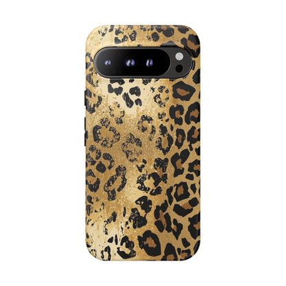 Leopard Print Tough Phone Case — Durable Protective iPhone Cover