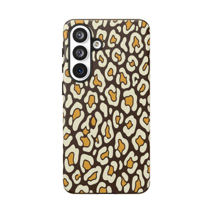 Leopard Print Tough Phone Case — Durable Protective iPhone Cover