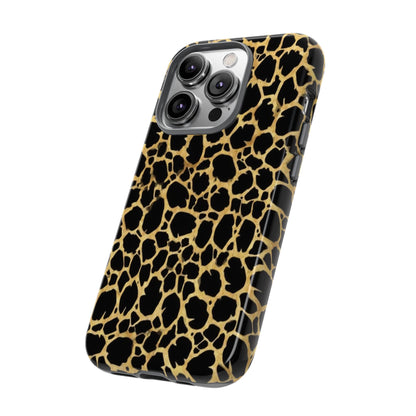 Giraffe Print Tough Phone Case — Durable Leopard-Style Protective Cover