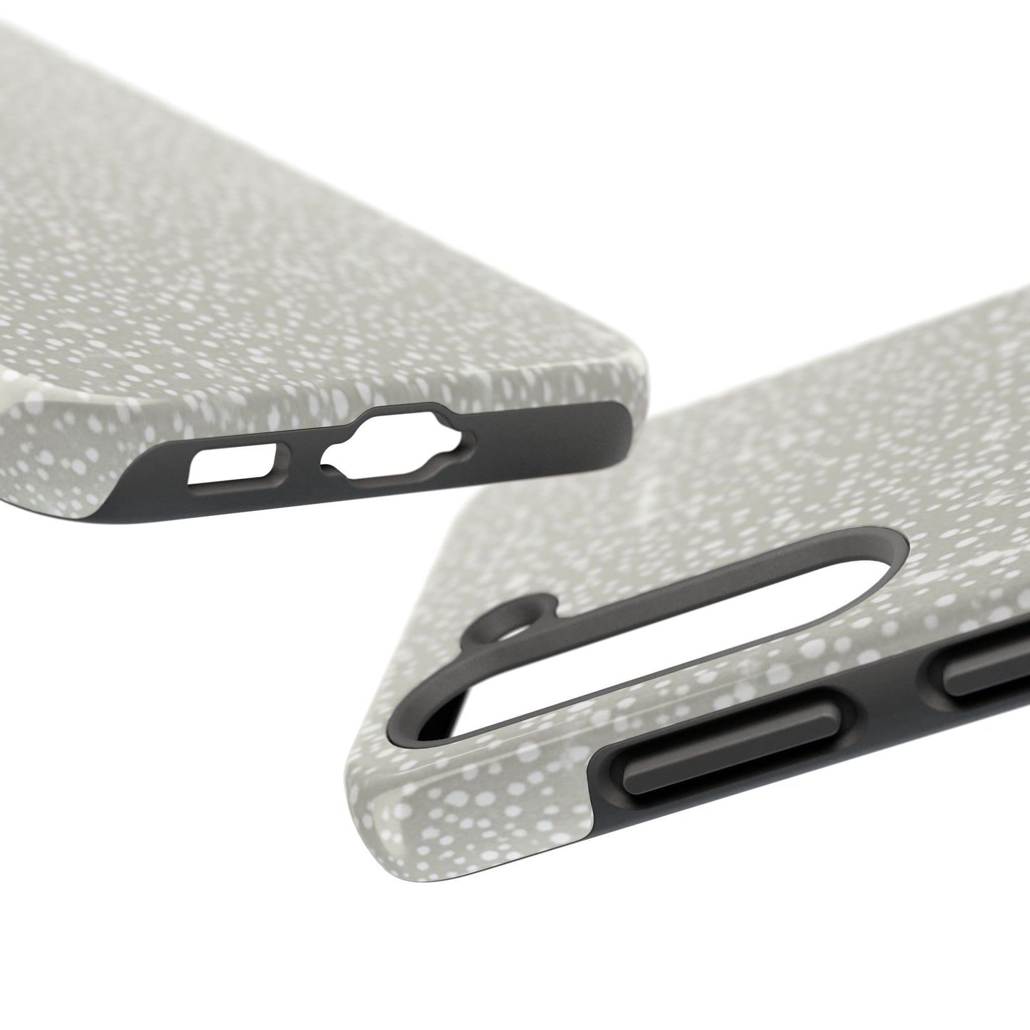 Speckled Gray Tough Phone Case — Protective Shockproof iPhone Cover