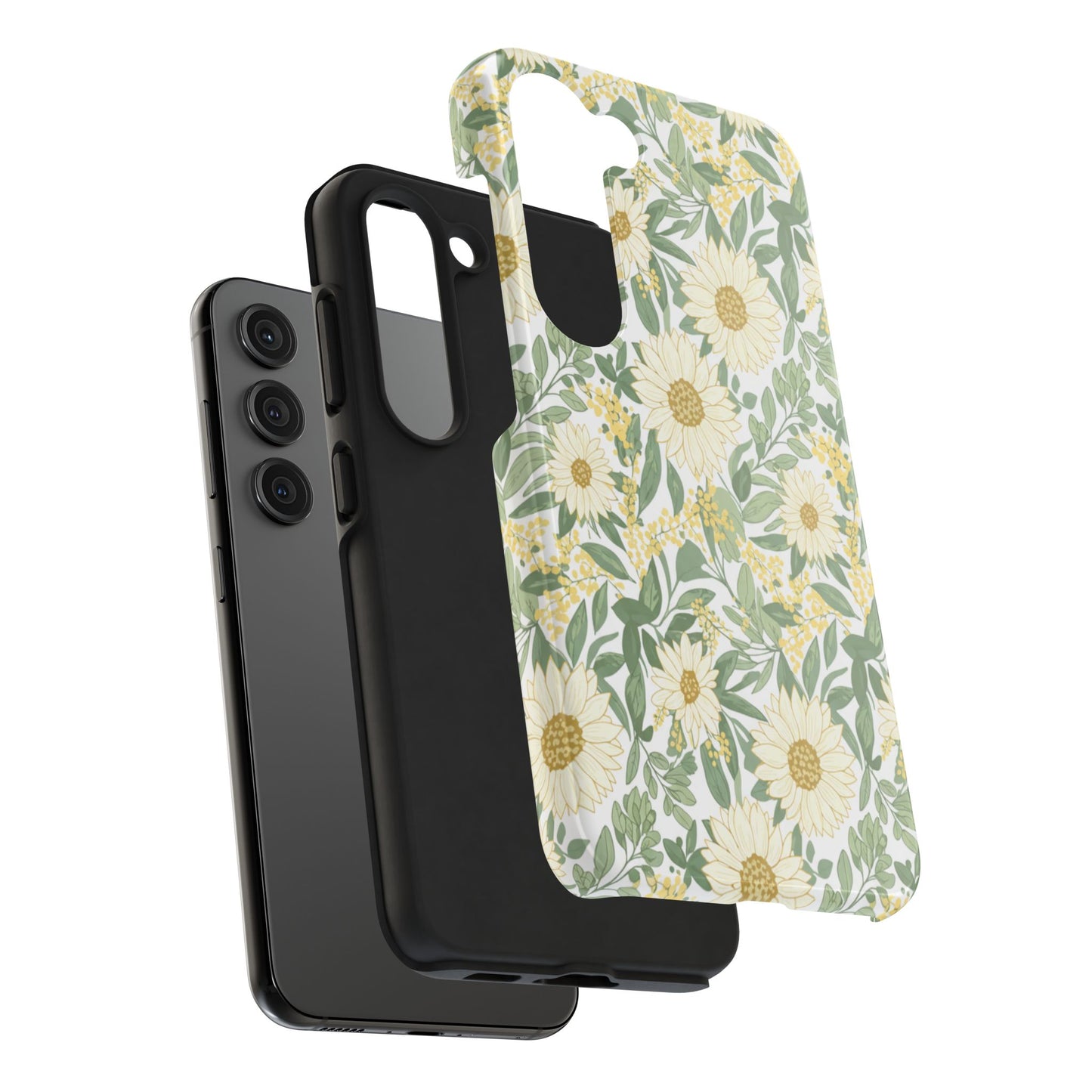 Daisy Meadow Tough Phone Case — Floral Protective Phone Cover