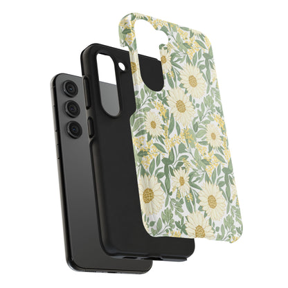 Daisy Meadow Tough Phone Case — Floral Protective Phone Cover