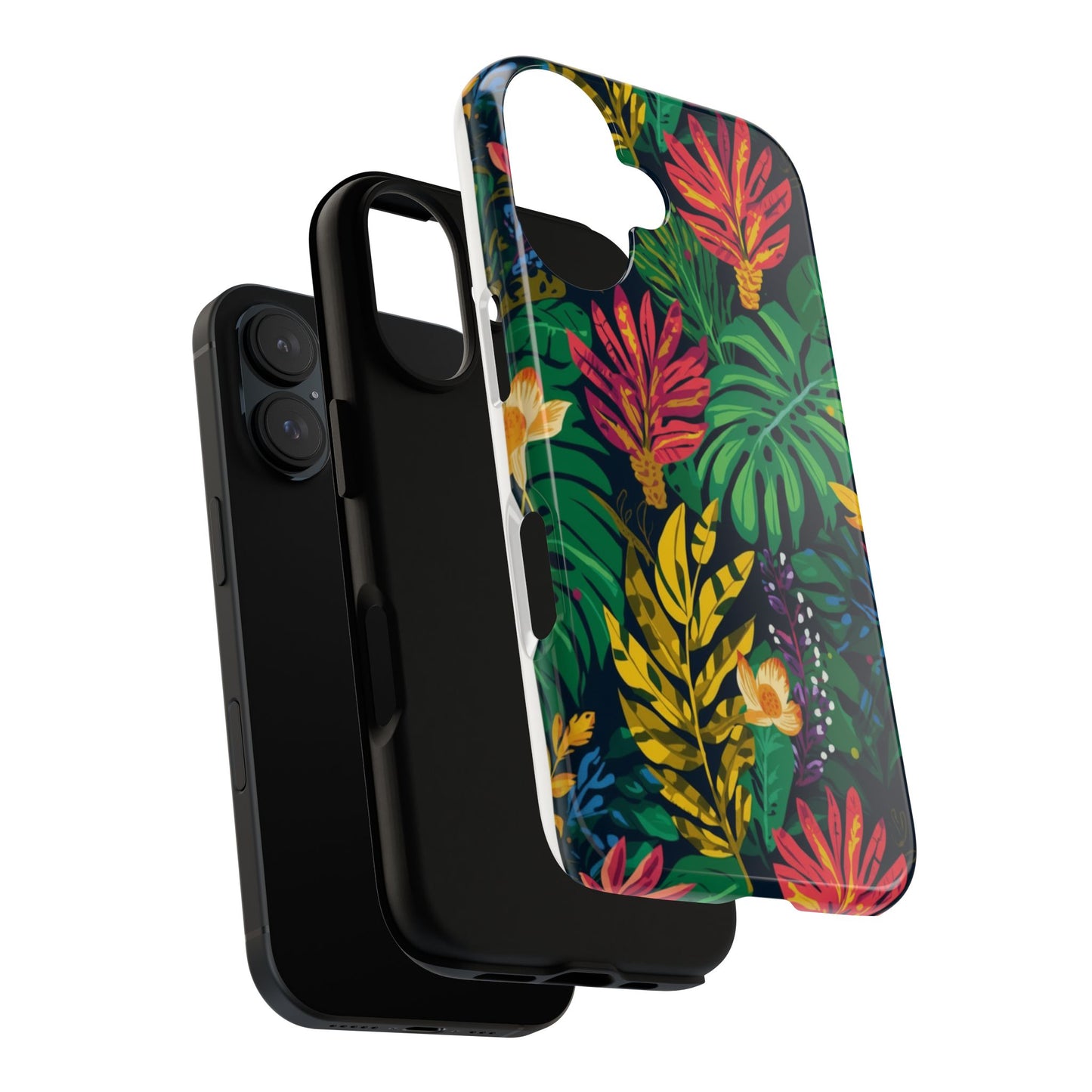Tropical Floral Phone Case — Vibrant Jungle Leaf Protective Cover
