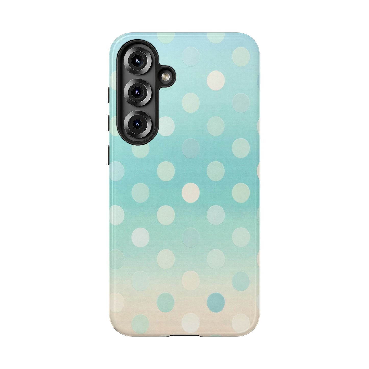 Abstract Palm Tough Phone Case — Minimal Coastal Blue Protective Cover