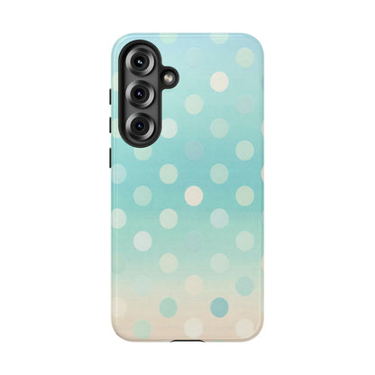 Abstract Palm Tough Phone Case — Minimal Coastal Blue Protective Cover