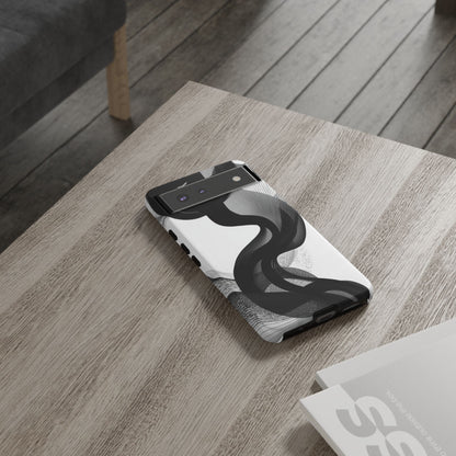 Phone Case — Monochrome Abstract Protective Cover