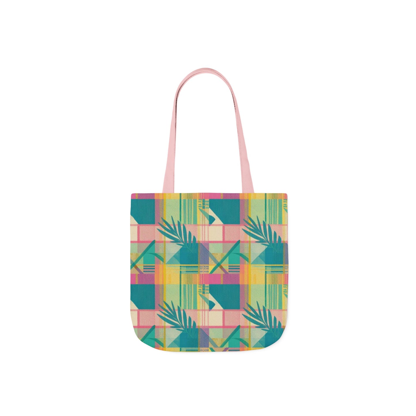 Tropical Geometric Canvas Tote