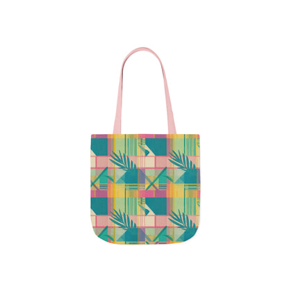 Tropical Geometric Canvas Tote