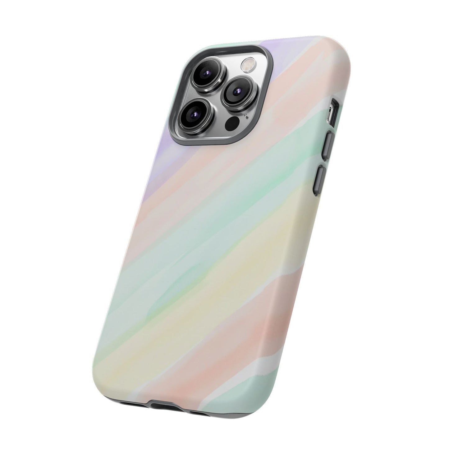 Pastel Watercolor Stripe Tough Phone Case