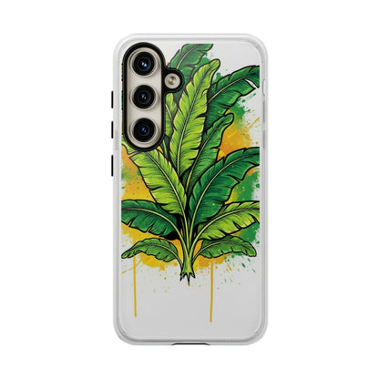 Tropical Banana Leaf Phone Case — Vibrant Green Plant Protector
