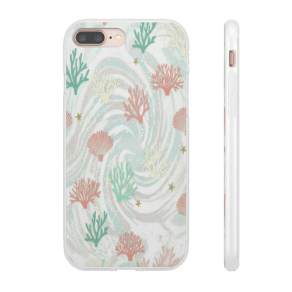 Pastel Seashell Phone Case — Coral Reef Wave iPhone Cover