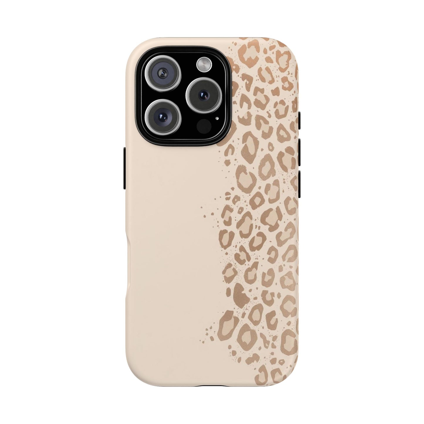 Phone Case – Beige Leopard Print Protective Cover