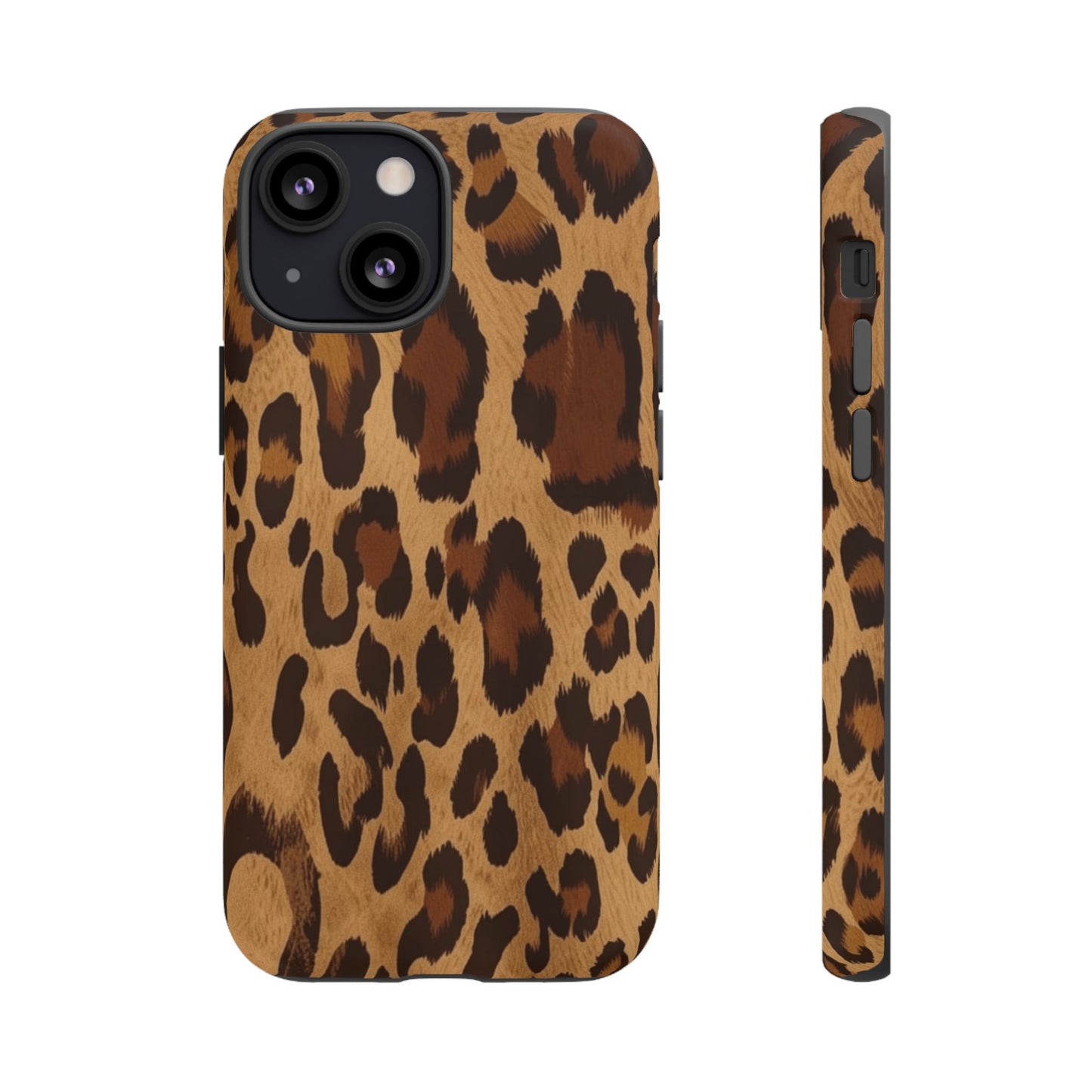 Leopard Print Tough Phone Case — Durable Animal Print Protective Cover