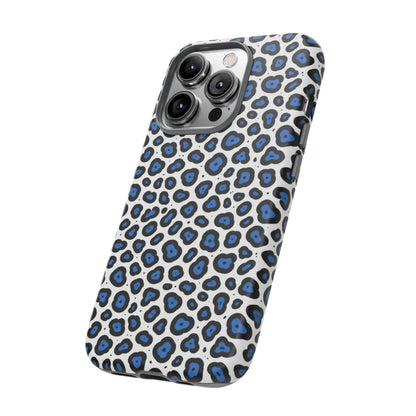 Blue Leopard Print Phone Case – Tough Protective Cover