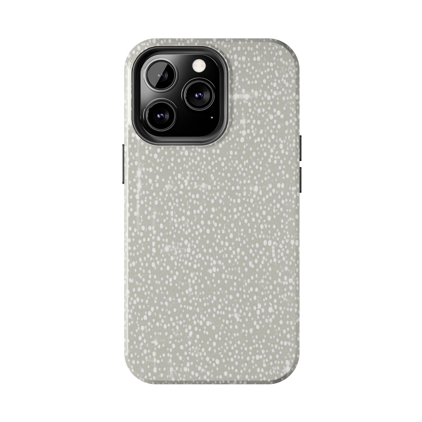Speckled Gray Tough Phone Case — Protective Shockproof iPhone Cover