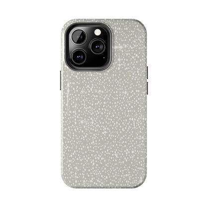 Speckled Gray Tough Phone Case — Protective Shockproof iPhone Cover