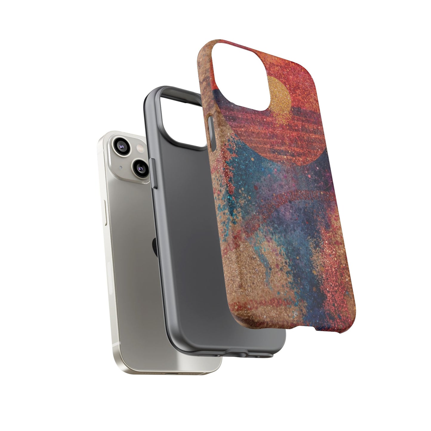 Retro Sunset Tough Phone Case