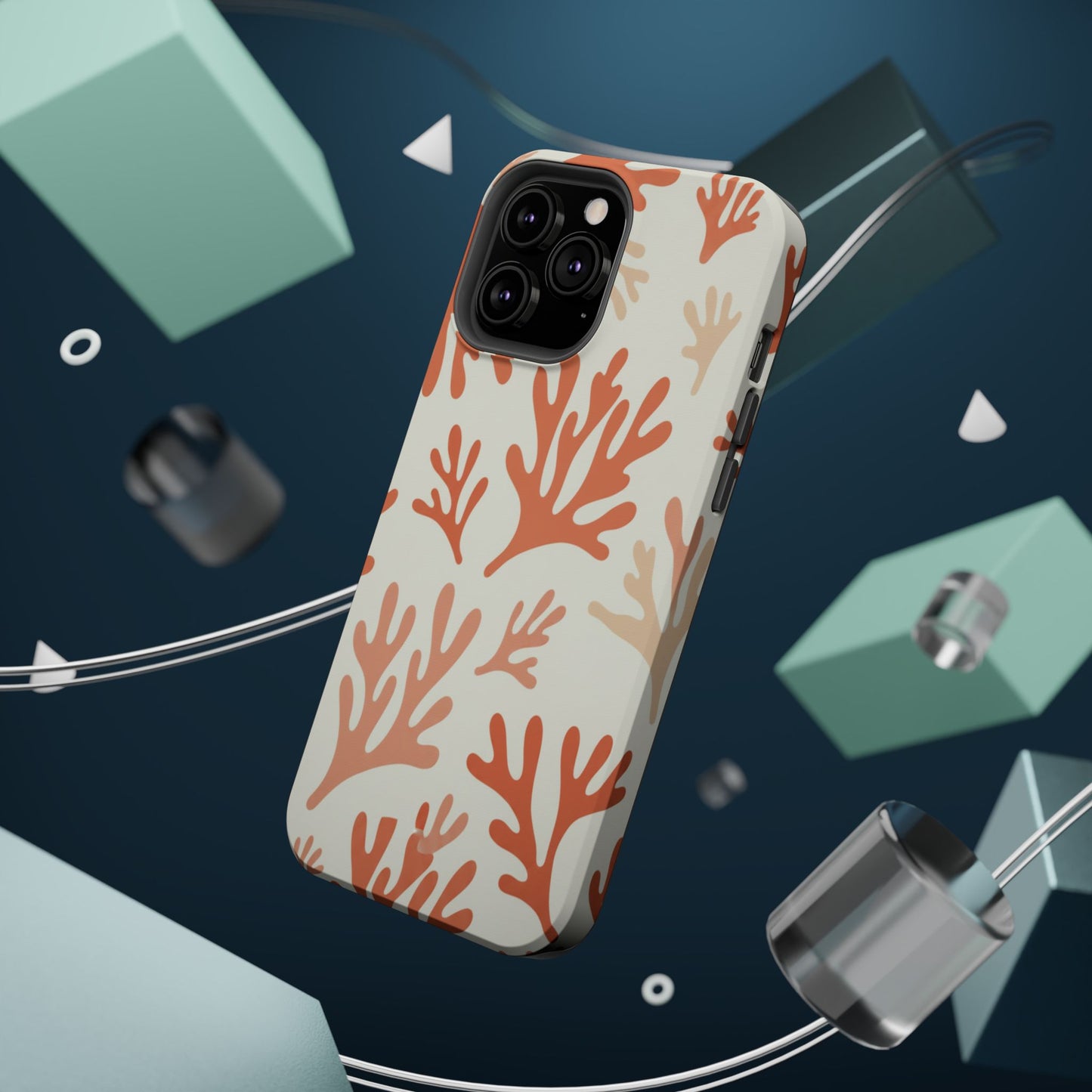 Coral Reef Magnetic Impact Phone Case — Protective MagSafe-Compatible Design