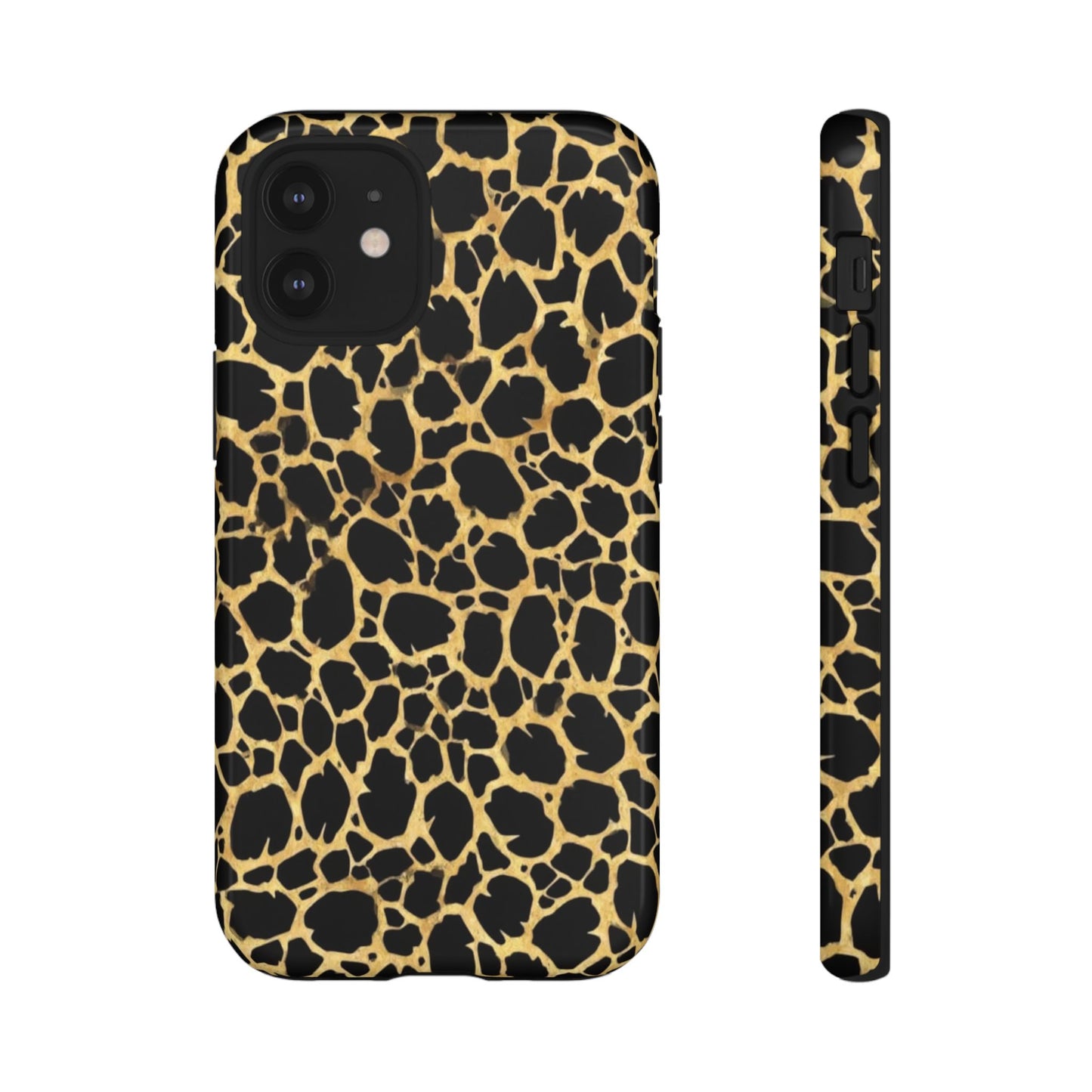 Giraffe Print Tough Phone Case — Durable Leopard-Style Protective Cover