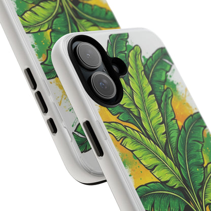 Tropical Banana Leaf Phone Case — Vibrant Green Plant Protector