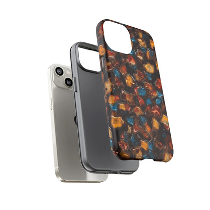 Phone Case - Amber Tortoiseshell Mosaic Protective Cover