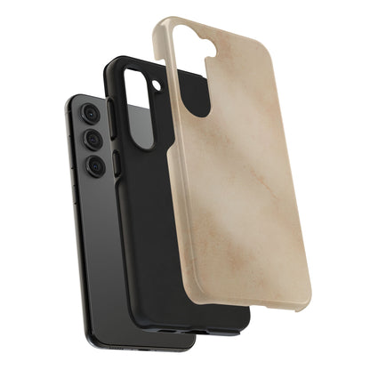 Tough Phone Case — Vintage Beige Marble Protective Phone Cover