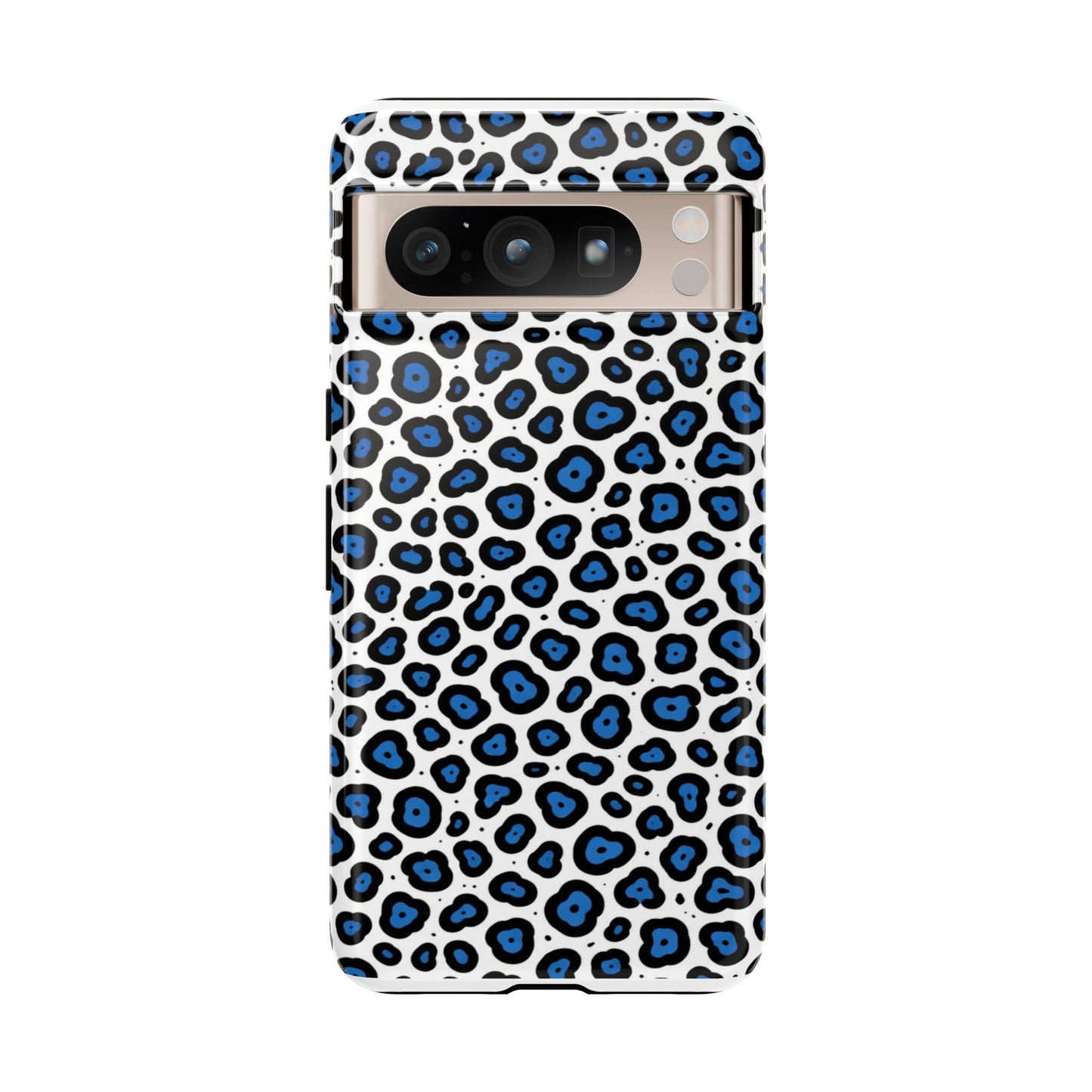Blue Leopard Print Phone Case – Tough Protective Cover