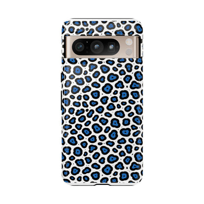 Blue Leopard Print Phone Case – Tough Protective Cover