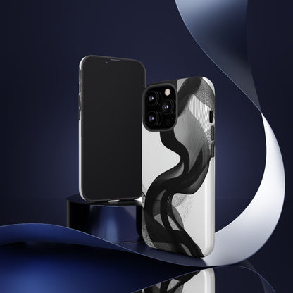 Phone Case — Monochrome Abstract Protective Cover