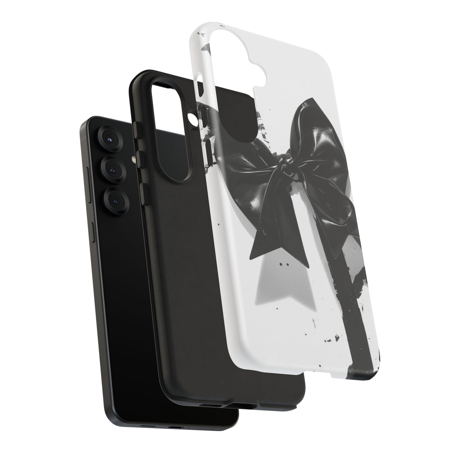 Phone Case — Black Bow Graphic Protective Cover