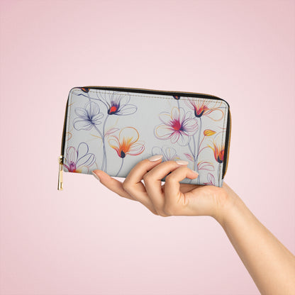 Women's Inked Floral Wallet - Spring Bloom