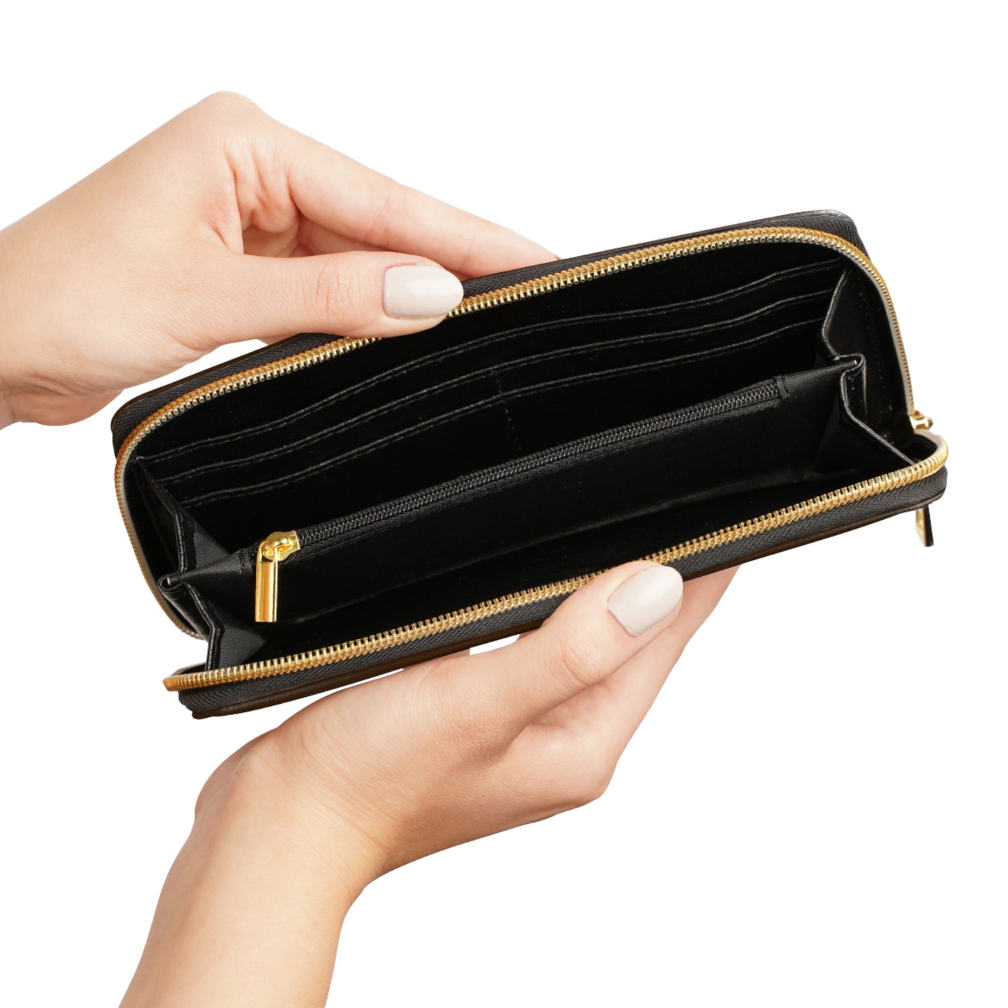 Leather Zipper Wallet –  Travel Wallet
