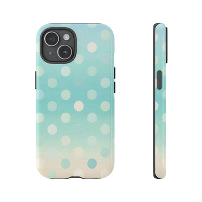 Abstract Palm Tough Phone Case — Minimal Coastal Blue Protective Cover