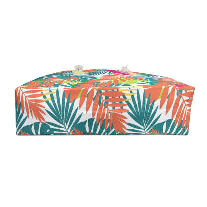 Tropical Palm Weekender Bag — Colorful Leaf Travel Tote