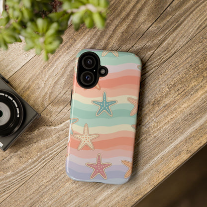 Starfish Wave Tough Phone Case — Pastel Beach Protective Cover