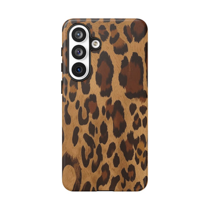 Leopard Print Tough Phone Case — Durable Animal Print Protective Cover