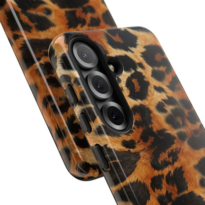 Leopard Print Tough Phone Case – Rugged Protective iPhone Cover