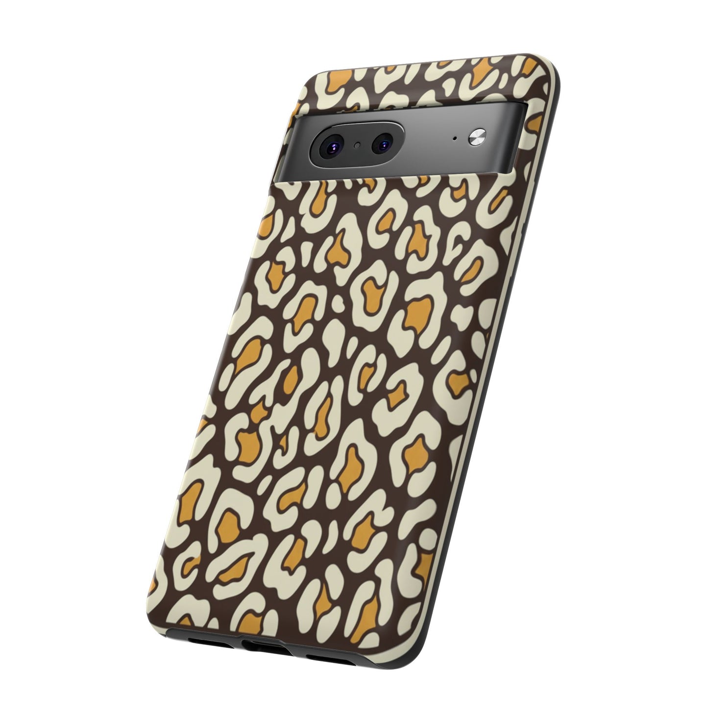 Leopard Print Tough Phone Case — Durable Protective iPhone Cover