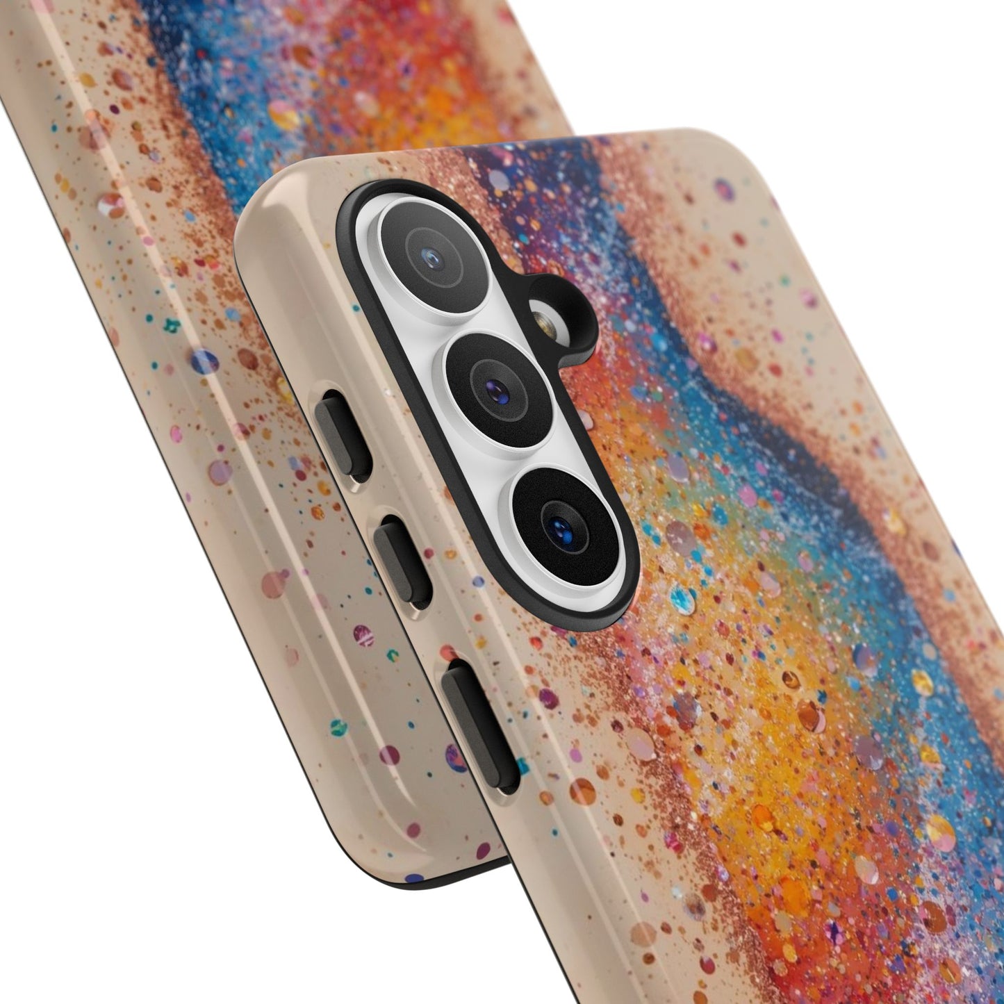 Galaxy Bottle Tough Phone Case — Colorful Nebula Splash iPhone Cover