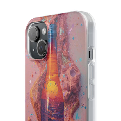 Phone Case — Surreal Sunset Bottle Art Flexible Protective Cover