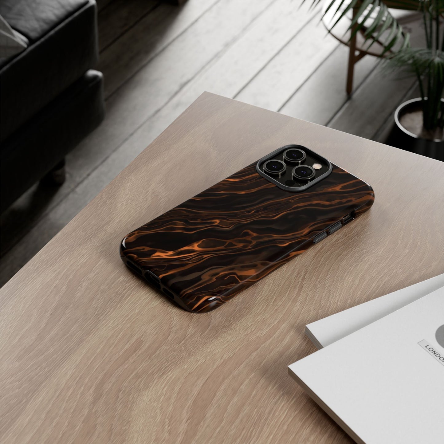 Copper Swirl Phone Case — Tough Protective iPhone Cover