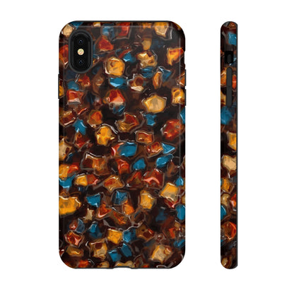 Phone Case - Amber Tortoiseshell Mosaic Protective Cover